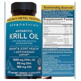 New Viva Naturals Antarctic Krill Oil Omega 3