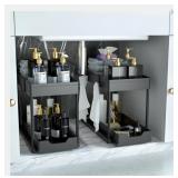 New 2 Pack Double Sliding Under Sink