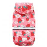 New Fitwarm Strawberry Daisy Dog Raincoat with