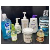New self care lot that includes mouth wash, hand