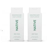 New Lot of 2, Native Body Wash Contains Naturally