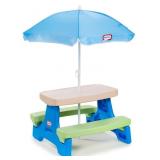 New Little Tikes Easy Store Jr. Picnic Table with