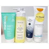 New body care, products, sunscreen, lotion, and
