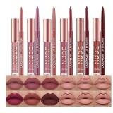 BestLand 12Pcs Matte Liquid Lipstick + Lip Liner