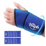 Hilph Wrist Ice Pack Wrap, Reusable Wrist Brace