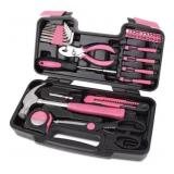 Apollo Tools 39 -Piece Pink Household Tool Set