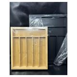 Lot of 2, Expandable Bamboo Kitchen Drawer