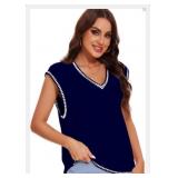 New HangNiFang Sweater Vest Women Oversized Cap