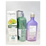 New health and beauty products avocado oil, tea