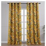 New Topfinel Mustard Yellow Vintage Curtains &