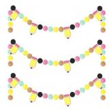 Rtteri 3 Pcs Pencil Felt Garland Pencil Classroom