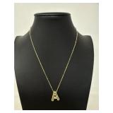 New Gold Initial Necklaces for Women for