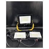 3 PCs 70W 10000 lumens Portable LED Work Lights,