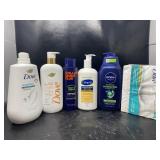 New lot of assorted body wash that includes