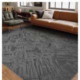 New AMOAMI-Washable Area Rugs 8x10-Abstract Camel