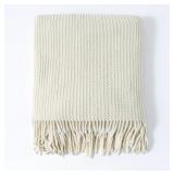 Fabric Throw Blanket Solid Color Blanket Chenier