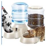 New 2 Pack Automatic Cat Feeder and Water