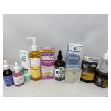 Health and beauty products sampled, or used