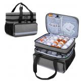 New Double Layers Pill Bottle Organizer Bag