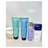 Assorted shampoo and face and body care have been