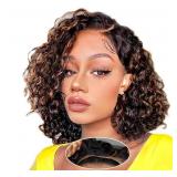 New 5ï¿½5 Closure Bob Wig Human Hair Glueless Wigs