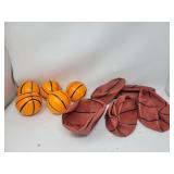 Toy Basketball Lot, (5) Nerf Style & (5) Mini