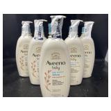 New lot of 6 Aveeno Baby Daily Moisture Body
