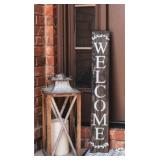 3pc "Welcome" Front Porch Decor Does Have Scratch
