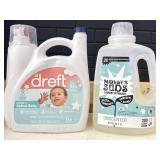 Lot of two "half full"  laundry soaps