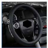 Leather Steering Wheel Cover for Mercedes-Benz,