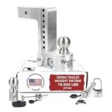 Weigh Safe Aluminum Adjustable Trailer Hitch -