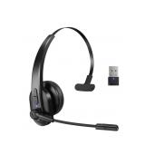 Bluetooth Headset with USB Dongle for Computer,