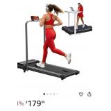 Portable Walking Pad with Incline and Handle Bar,