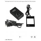 New AmScope LED-SP 3-3/4 Inch LED Square Plate