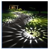 GIGALUMI 12 Pack Solar Light Outdoor Waterproof,