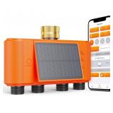 Lumary Solar WiFi Sprinkler Timer 4 Zone w/Water