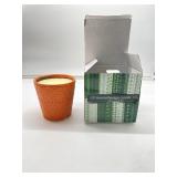 Delicate Orange Porcelain Aromatherapy Candle,