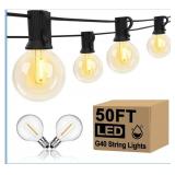 GOOTHY 50Ft G40 LED Outdoor String Lights,