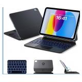 HOU Keyboard Case for iPad A16 11/10, Magnetic