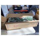 (7.5ft) pre-lit flocked Christmas tree new in