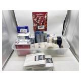 Plastic tub full of goodies! Comes with large