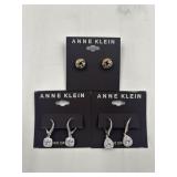 New lot of 3 Anne Klein earrings