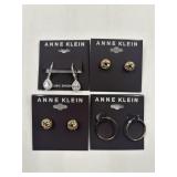 New lot of 4 Anne Klein earrings