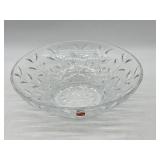 12ï¿½ round crystal Italian bowl new