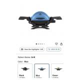 Weber Q1200 Liquid Propane Grill, Blue. New,