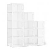 New Stackable and Foldable Clear Shoe Storage