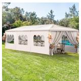 10x30 White Party Tent with 8 Removable