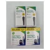 New lot of 4 One Touch lancets and test strips -