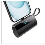 Mini Portable Charger for iPhone with Built in