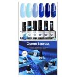 modelones Blue Gel Nail Polish Set 6 Colors,